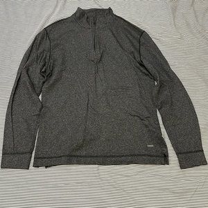 Rodd & Gunn Men's Medium Midweight Gray Quarter Zip Pullover